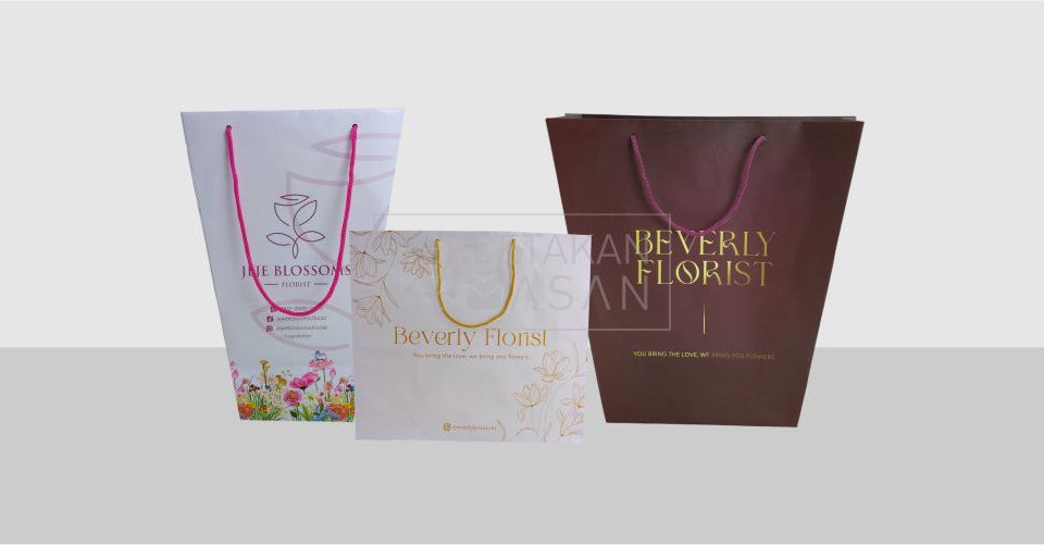 Pusat Cetak Paperbag Florist Custom: Kuat, Berkualitas, & tepat Waktu!